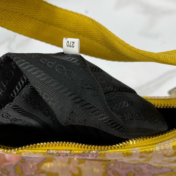 Authenticated Prada BRAND NEW PRADA
NYLON HOBO BAG - New Women | Color: YELLOW - Picture 4 of 5